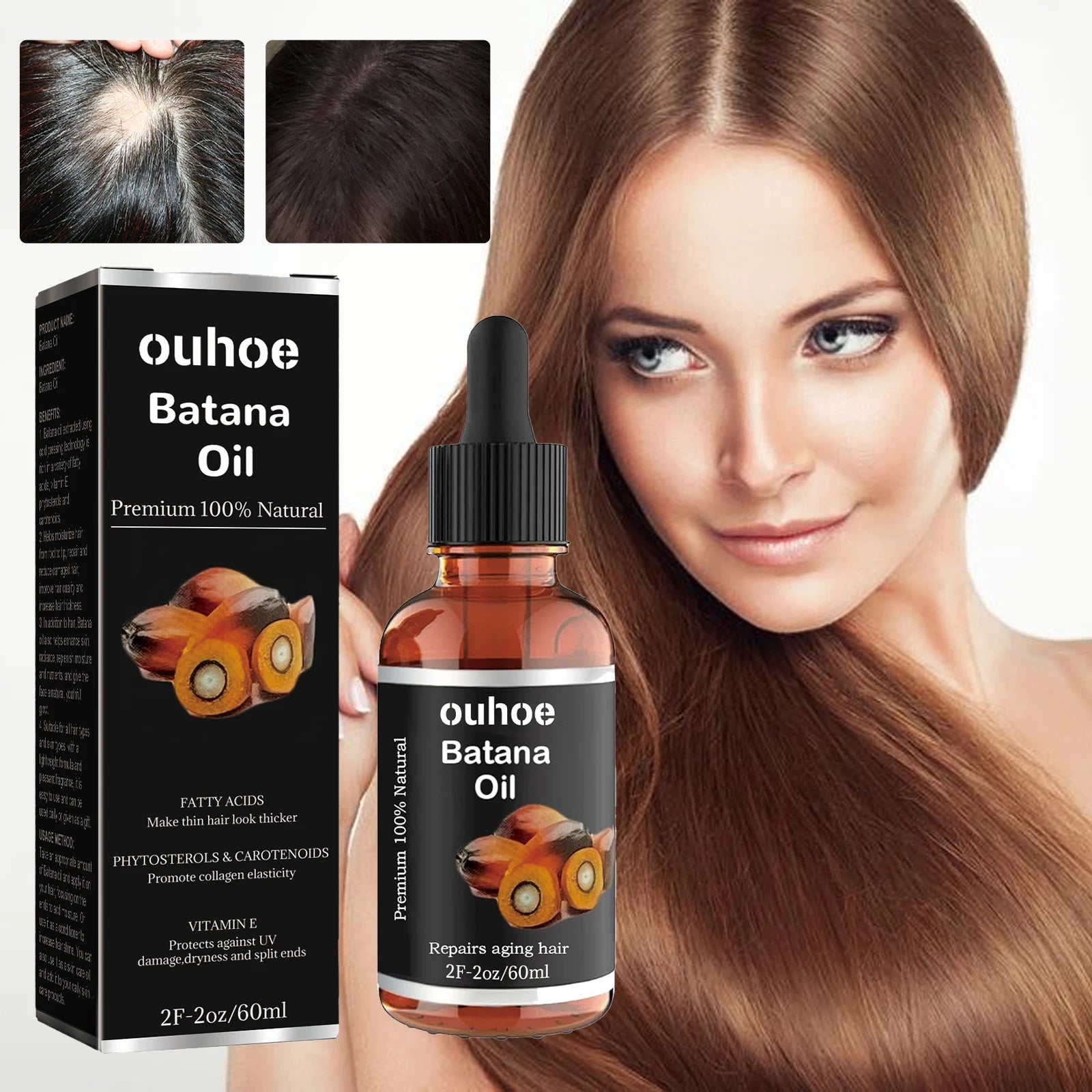 Hair Growth Oil Anti Breakage Hair Repair Split Ends Nourish Scalp Moisturizing Oil