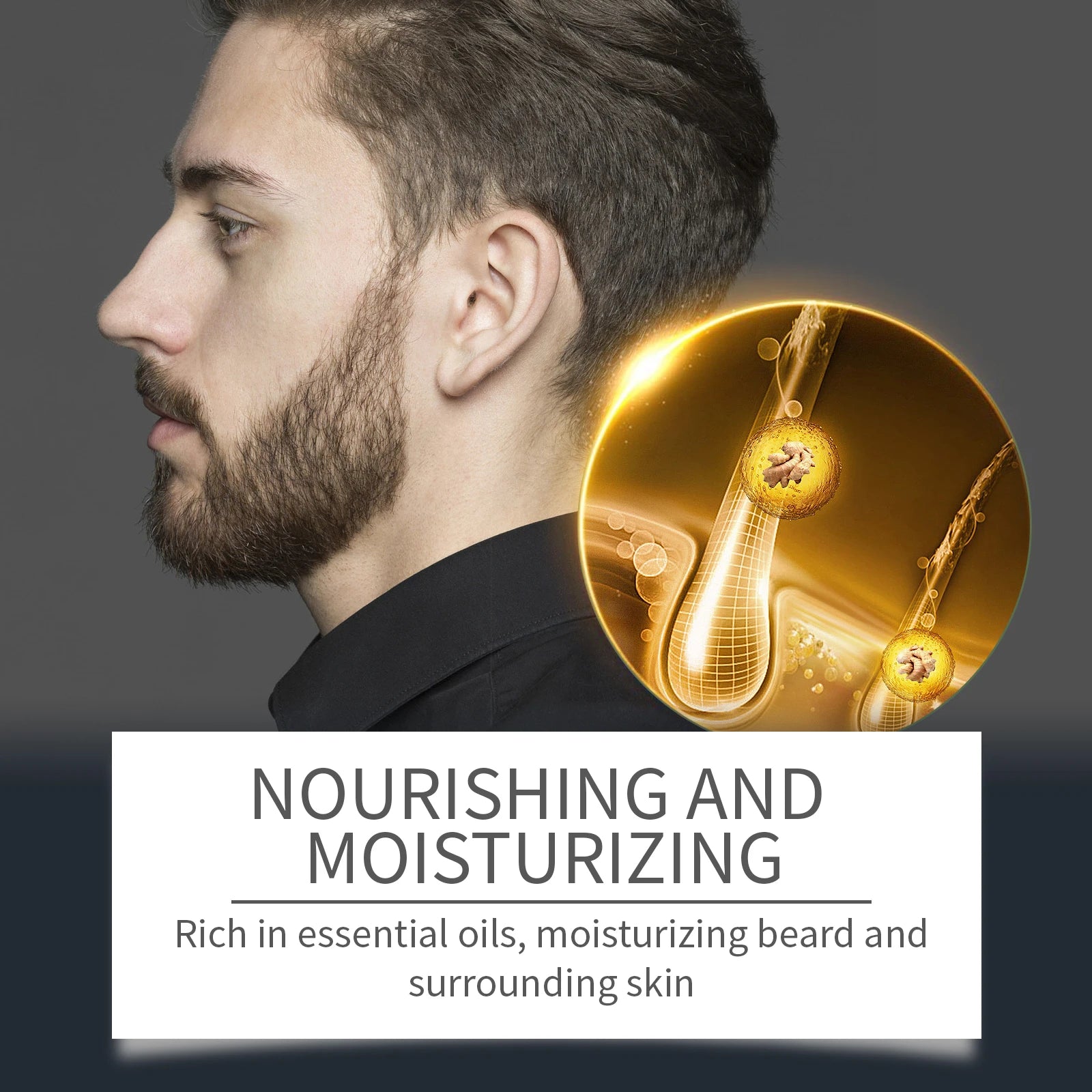 Beard Growth Kit Thicker Whisker Anti Hair Loss Regrowth Essential Oil