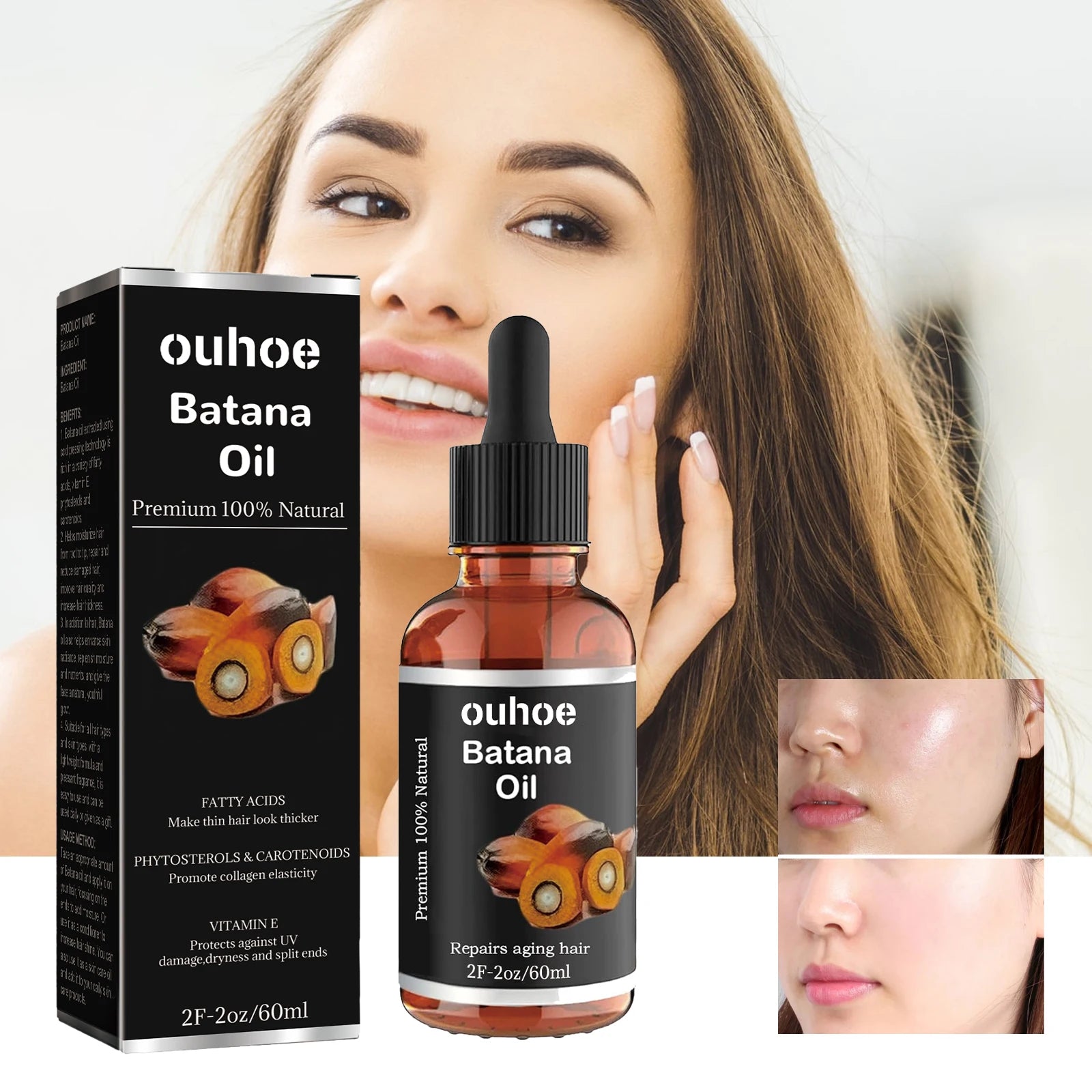 Hair Growth Oil Anti Breakage Hair Repair Split Ends Nourish Scalp Moisturizing Oil