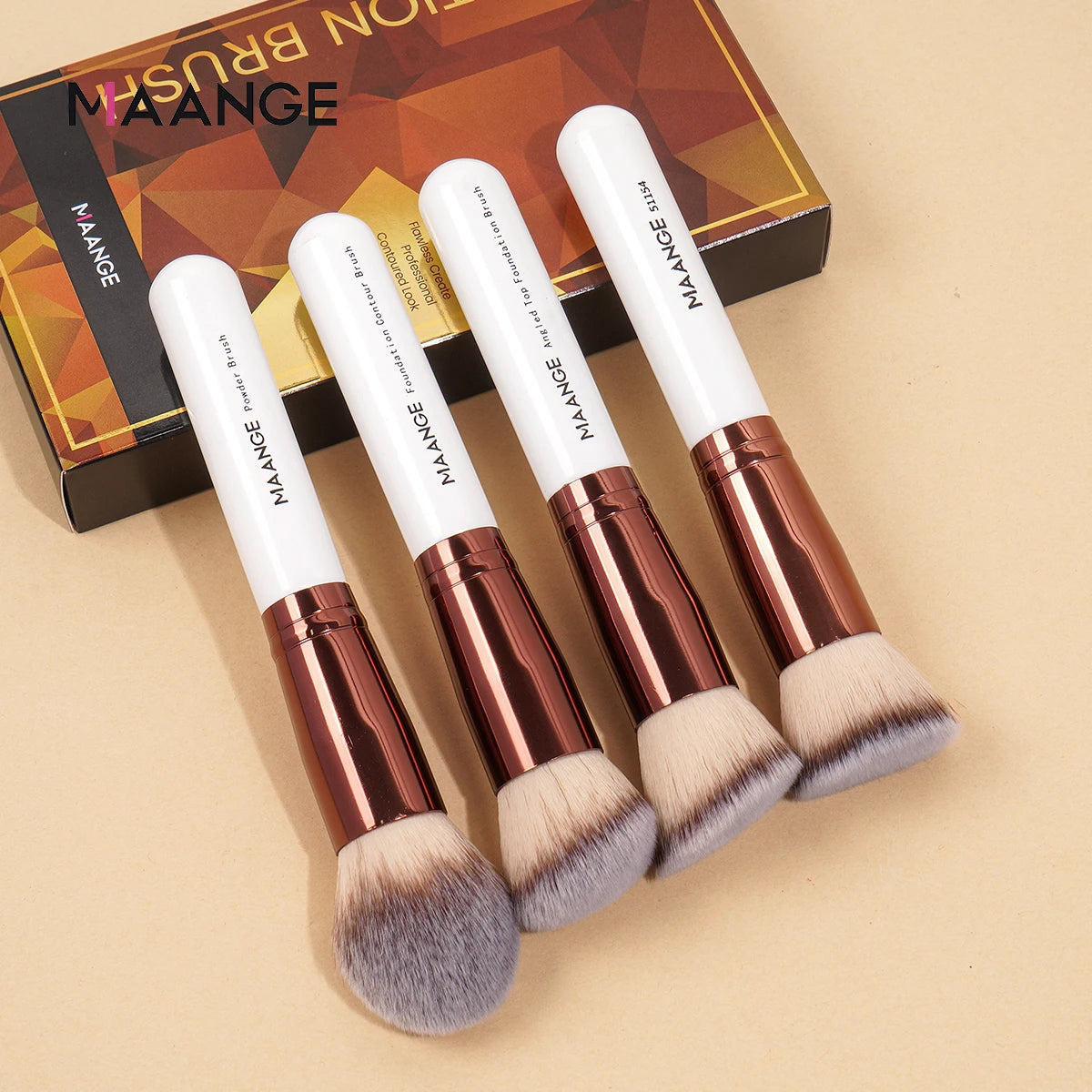 Makeup Brushes with Case Foundation Concealer Powder Makeup Brush