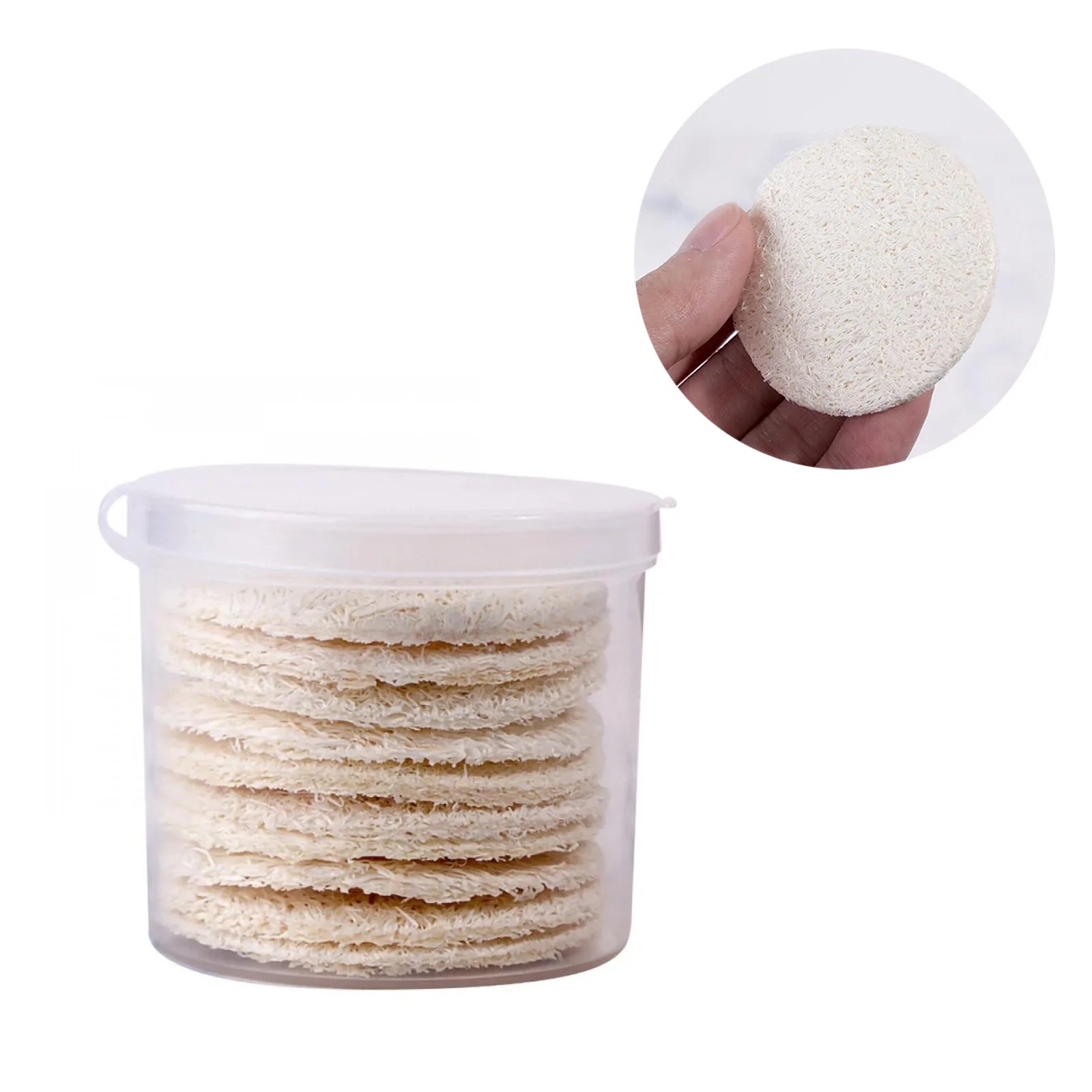 Natural Luffa Facial Cleansing Loofah Scrub Wisp Sponge