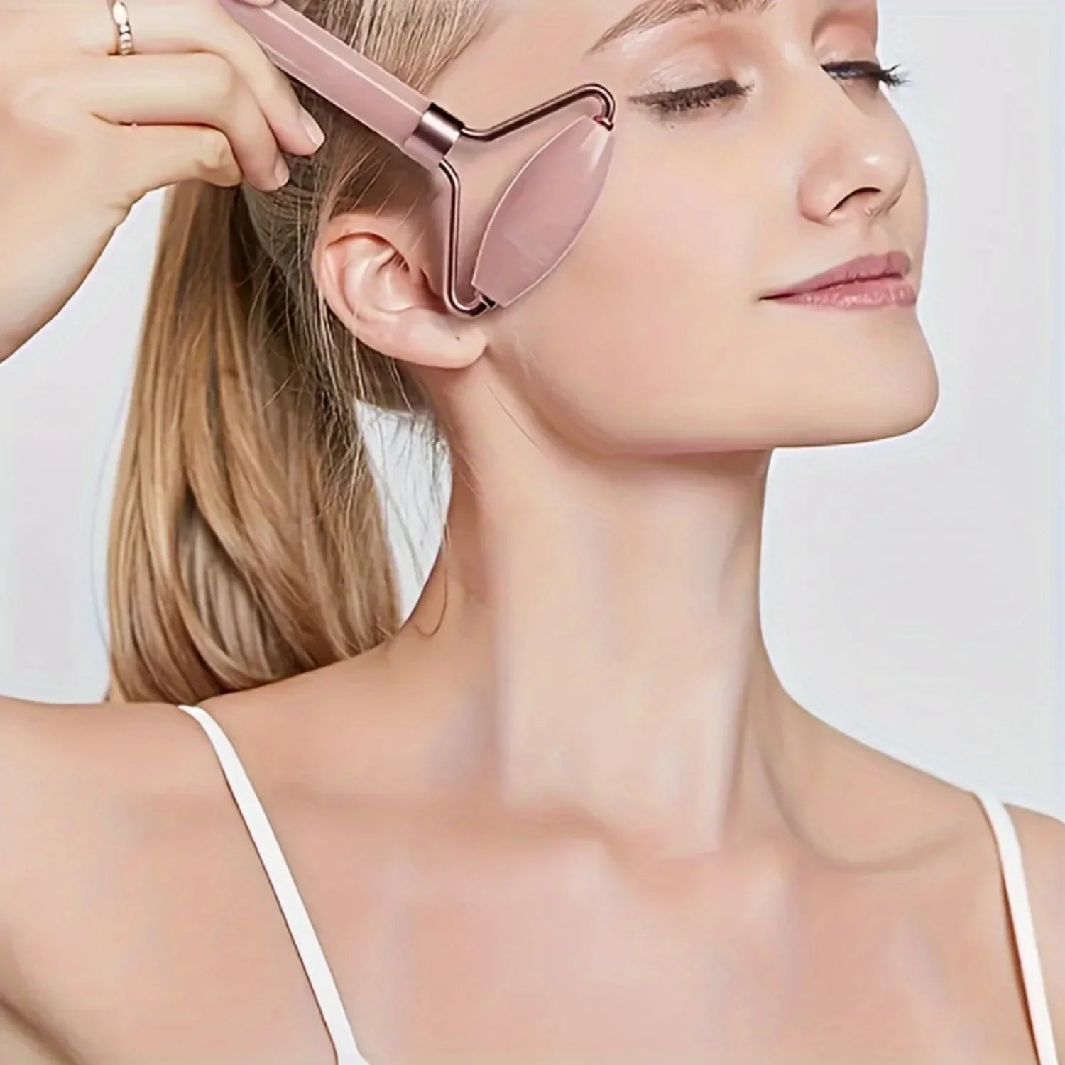 Jade Roller & Gua Sha Set for Eye, Neck & Skin Care