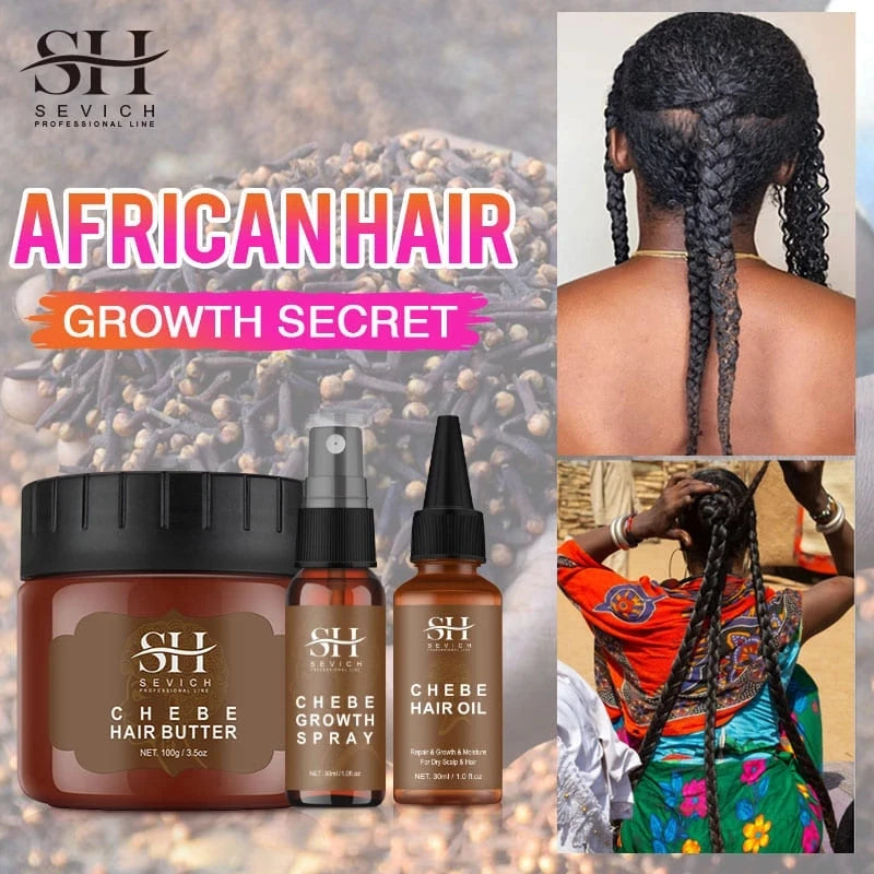 Fast Hair Growth Products African Chebe Powder Hair Growth Oil