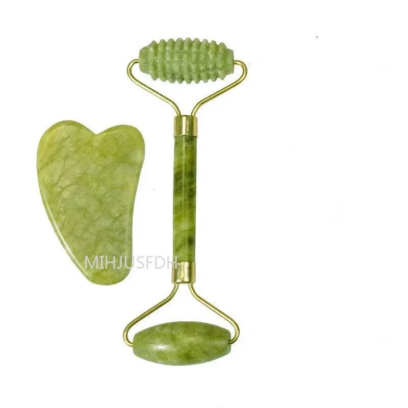 Natural Jade Roller Massager for Face Body Back Foot Massage Roller