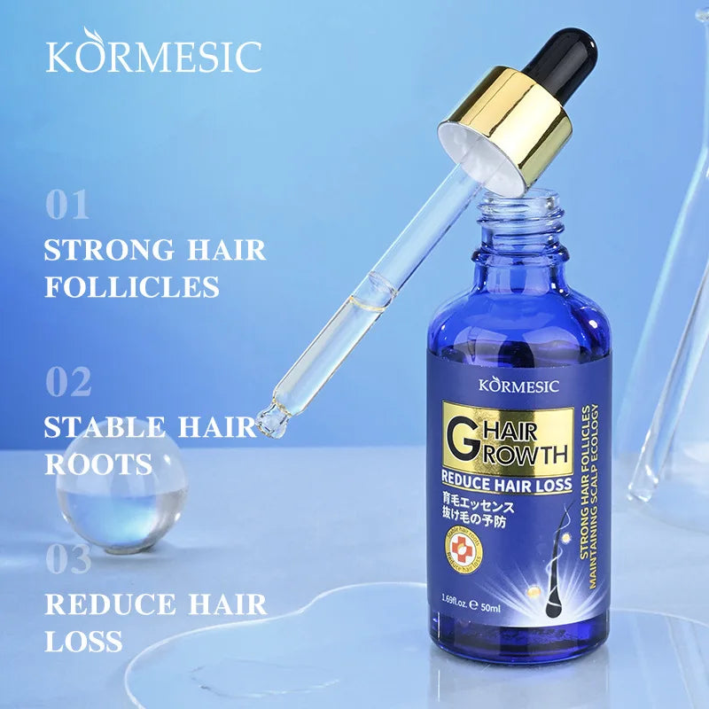KORMESIC Magic Biotin Hair Growth Serum Strengthen Smoothing Deep Nourishing Frizzy Damaged Repair Spray Oil 30ml