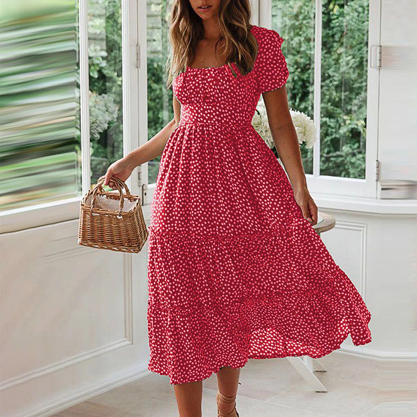 Summer Fashion Little Sleeve Elegant Dresses For Women