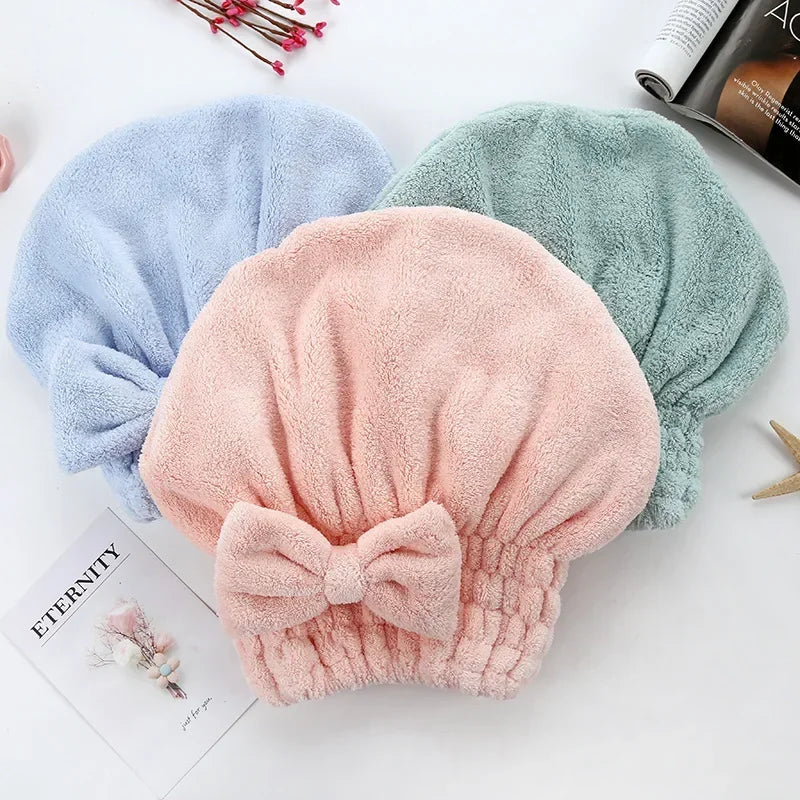 Bamboo  Microfiber Hair Towel Wrap