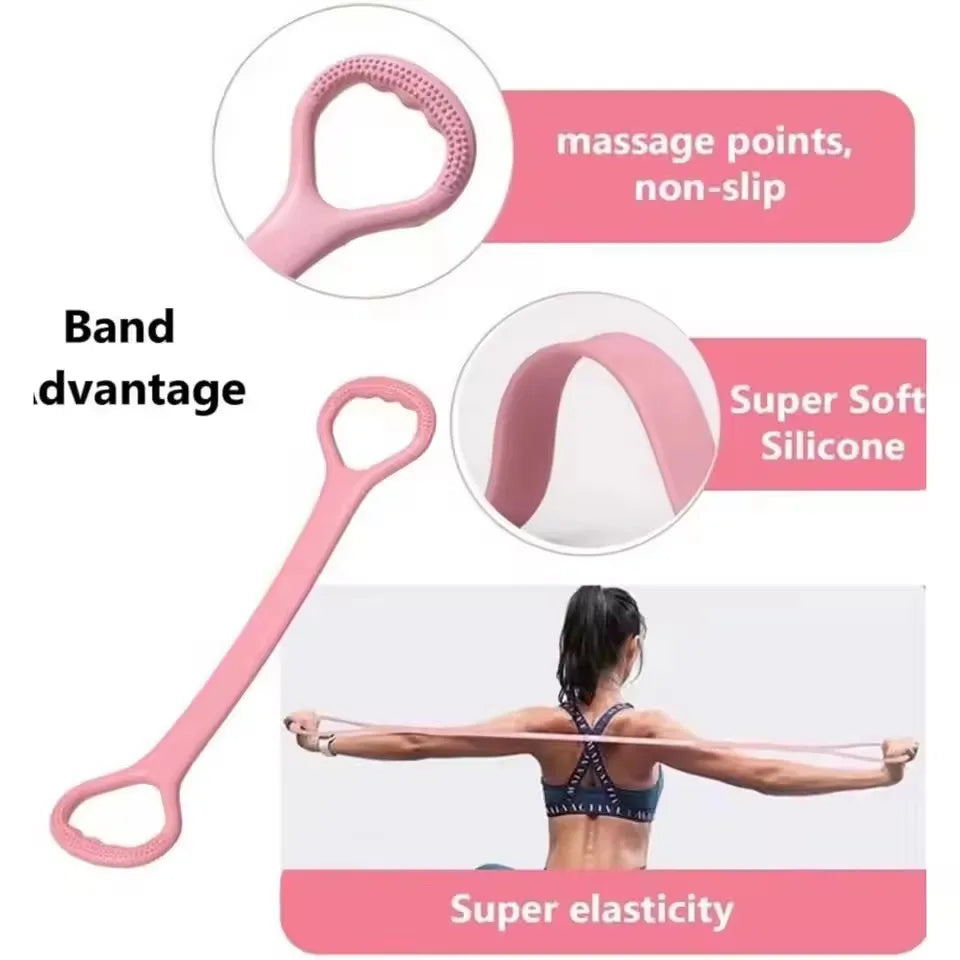 Stretch Strap Yoga 8 figure Tensioner Yoga Tool Elastic Stretch Band