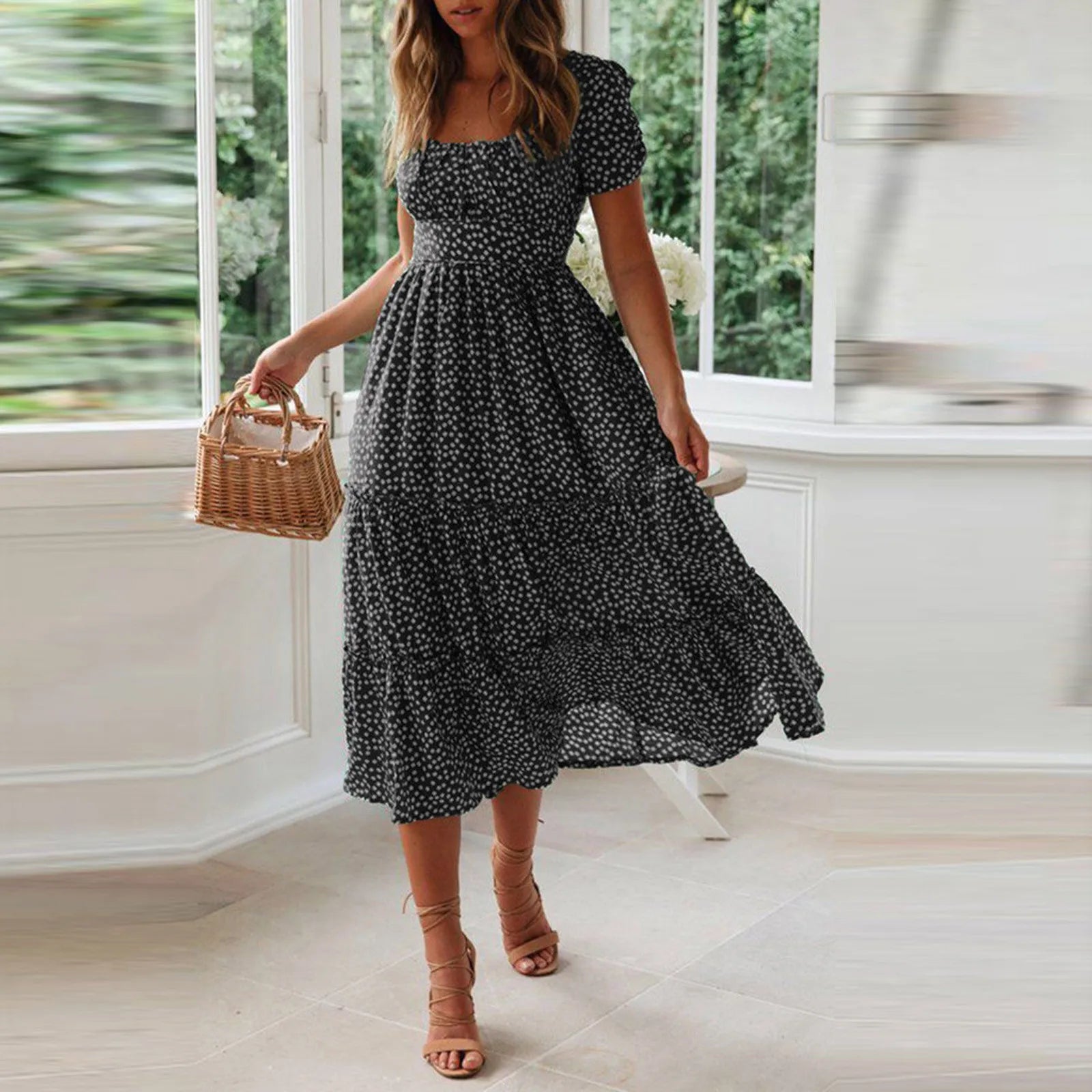 Summer Fashion Little Sleeve Elegant Dresses For Women