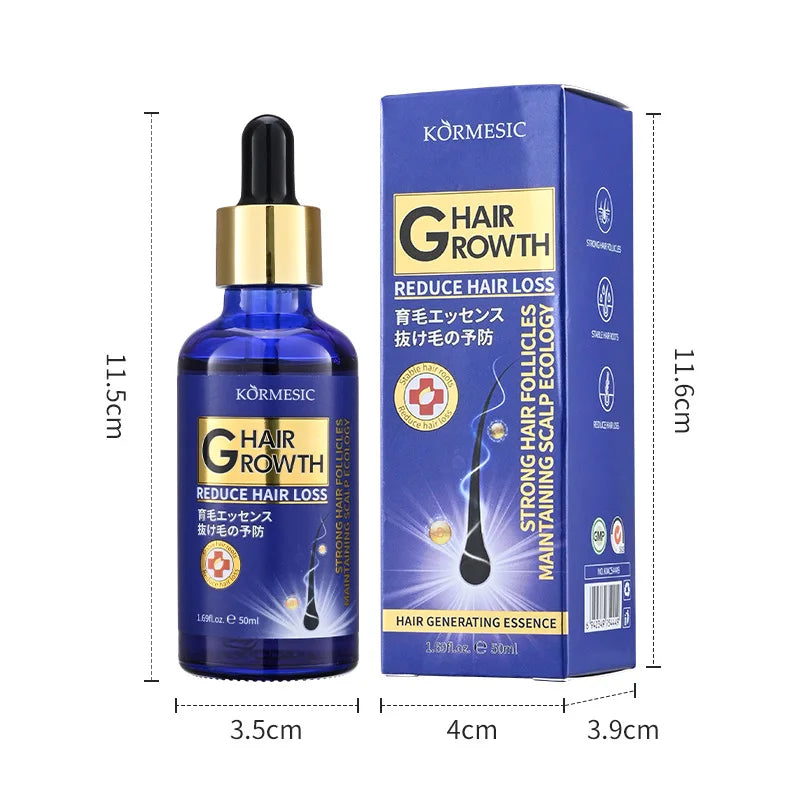 KORMESIC Magic Biotin Hair Growth Serum Strengthen Smoothing Deep Nourishing Frizzy Damaged Repair Spray Oil 30ml