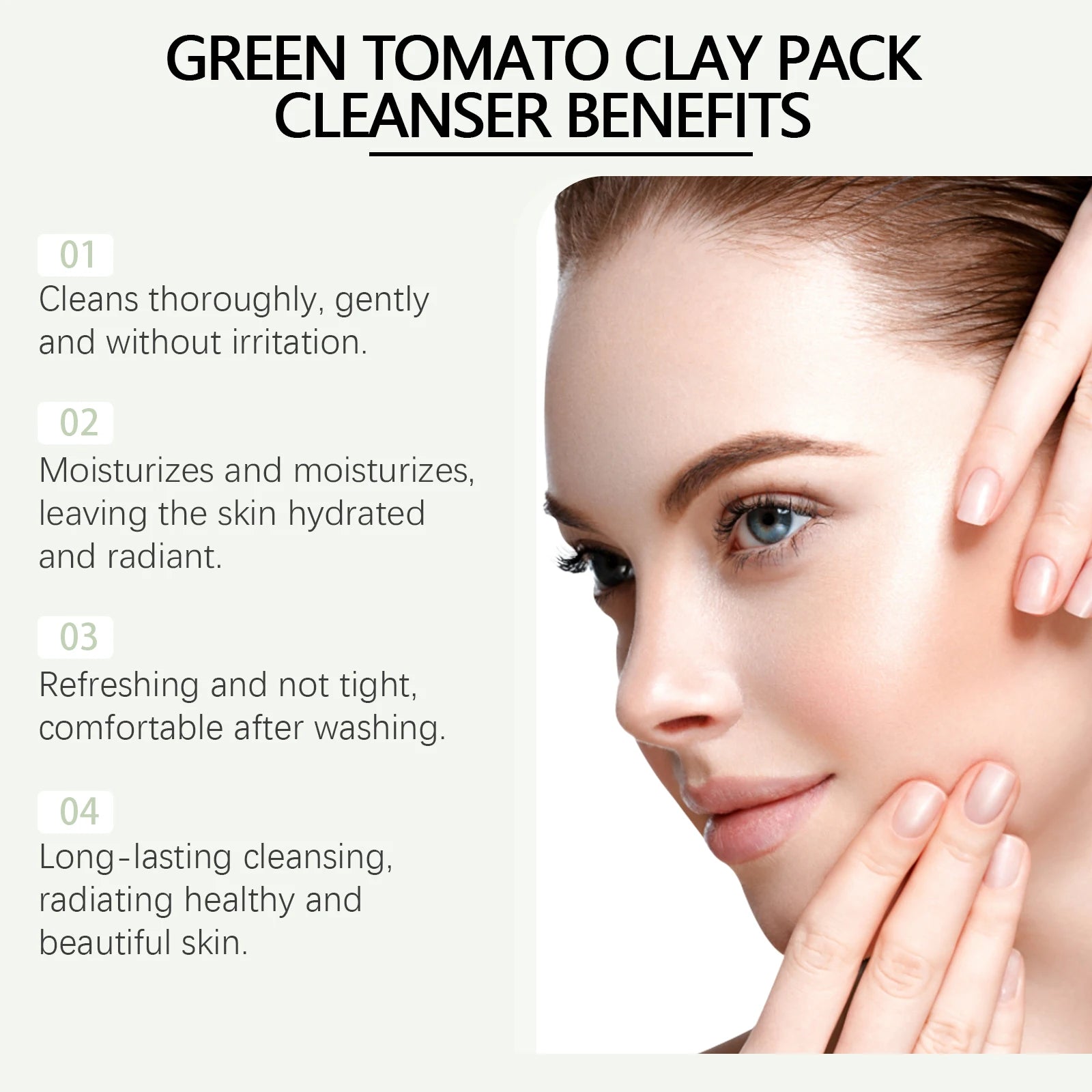 Green Tomato Face Wash Gentle Pore Cleansing  Oil Balancing Facial Cleanser
