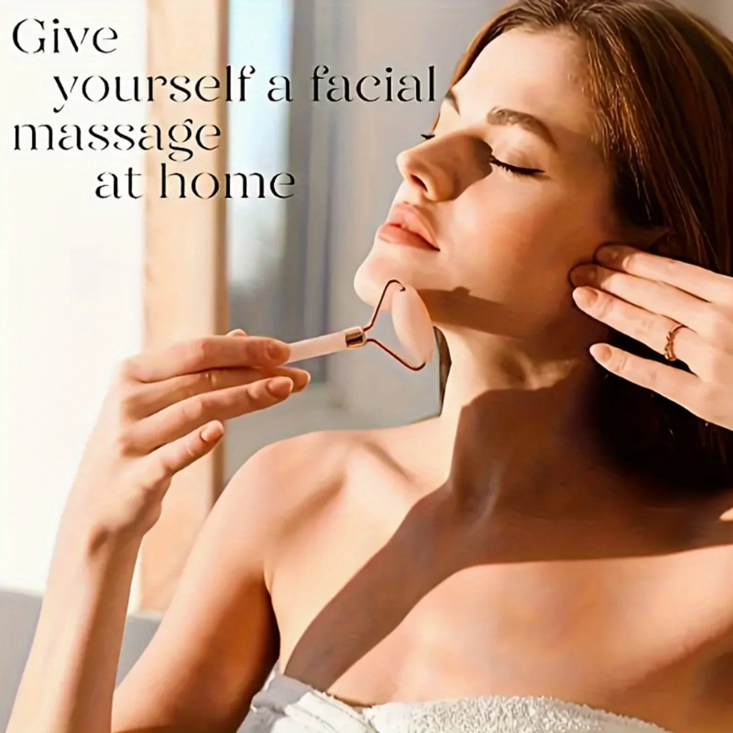 Jade Roller & Gua Sha Set for Eye, Neck & Skin Care