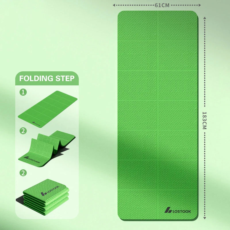 Foldable Yoga Mat Eco Friendly Tpe
