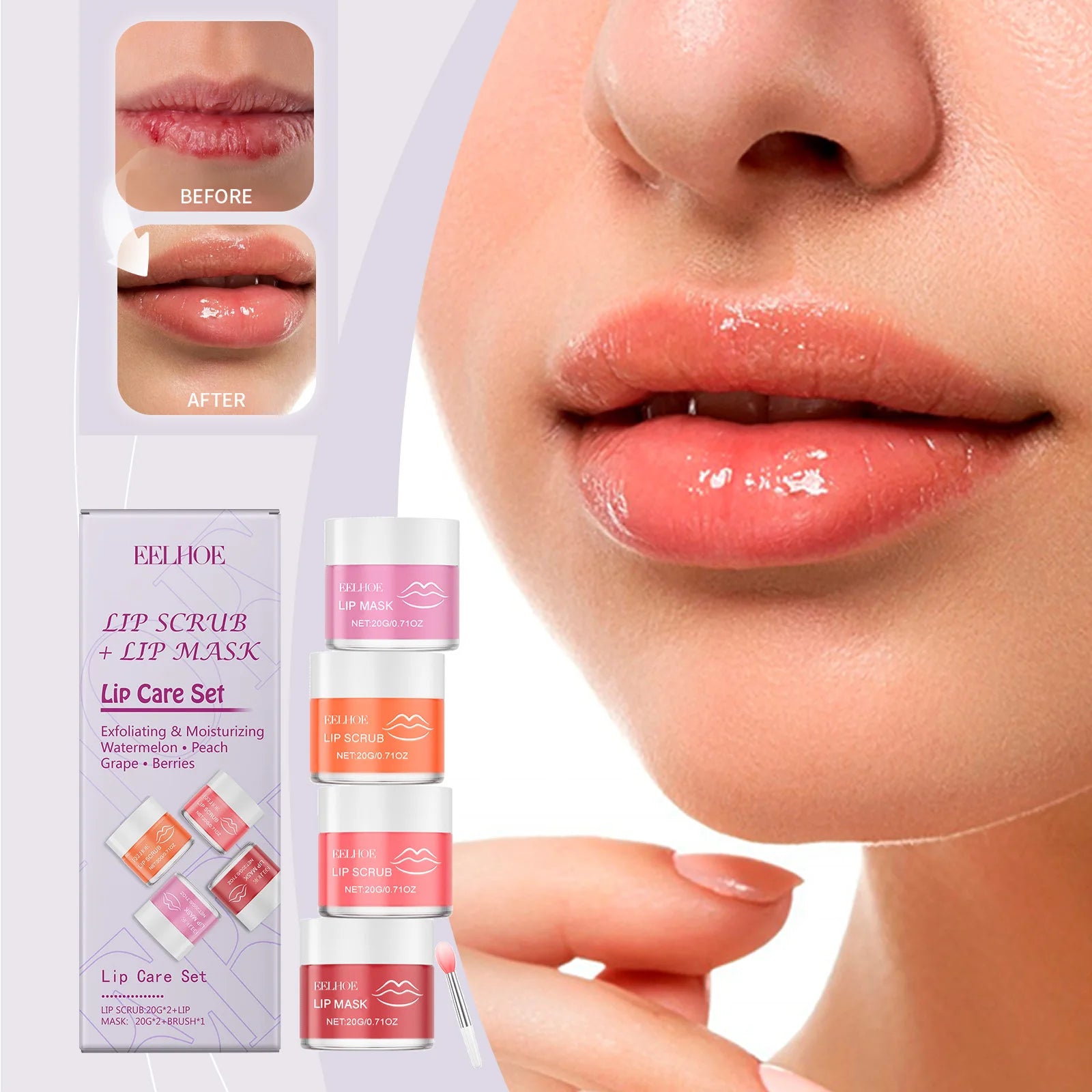 Lip Care Set  Nourishing & Moisturizing Lip Balm