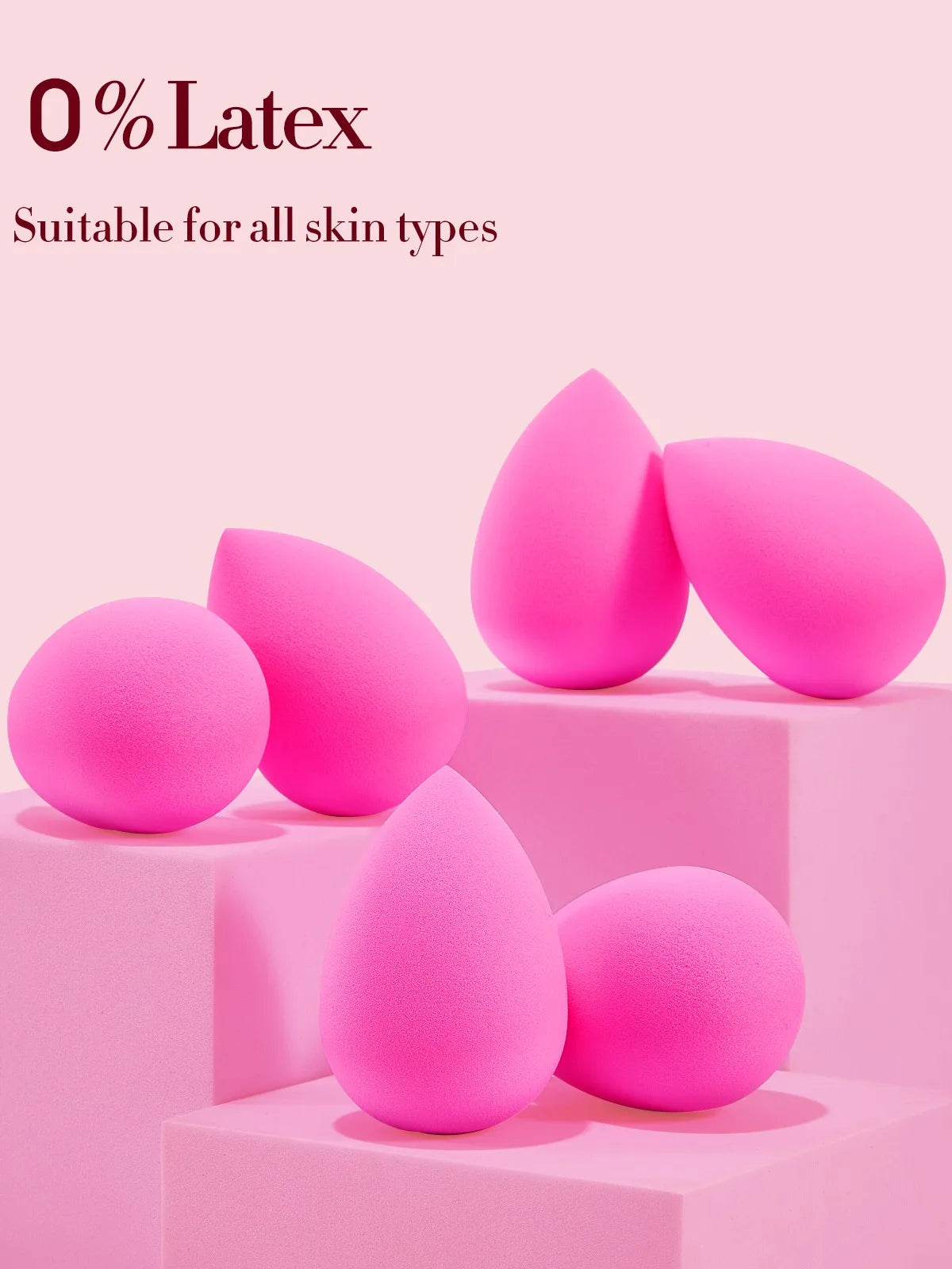 Pink Professional Beauty Cosmetic Sponges