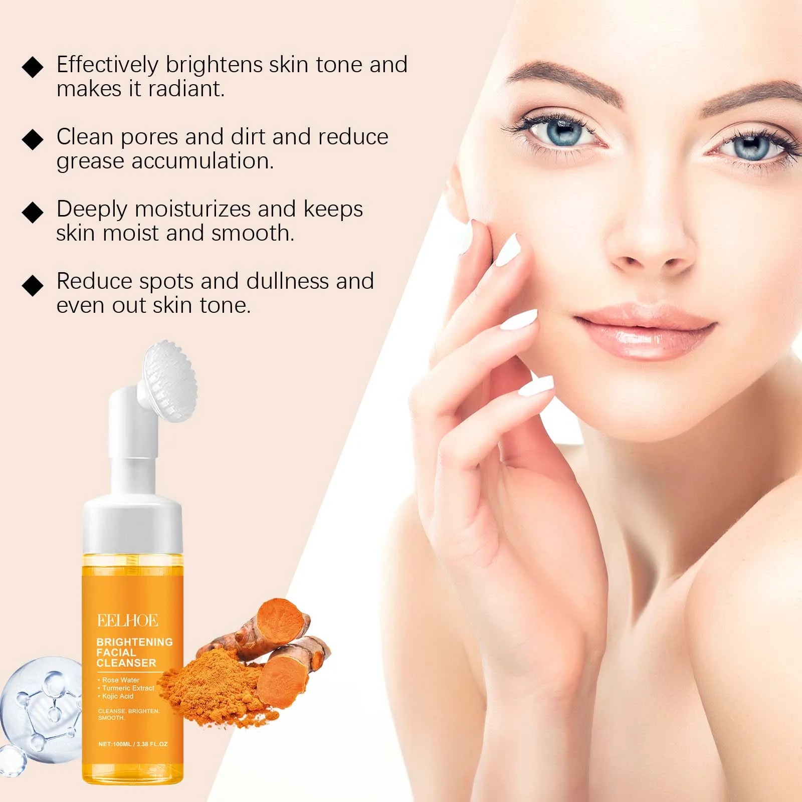 Turmeric Cleansing Milk Foam Facial Cleanser