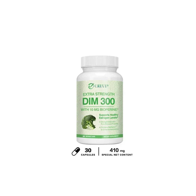 DIM 300mg - Contains Broccoli To Support Metabolism, Hormone Balance, Relieve Menopausal Discomfort, and Enhance VitalitySupplem