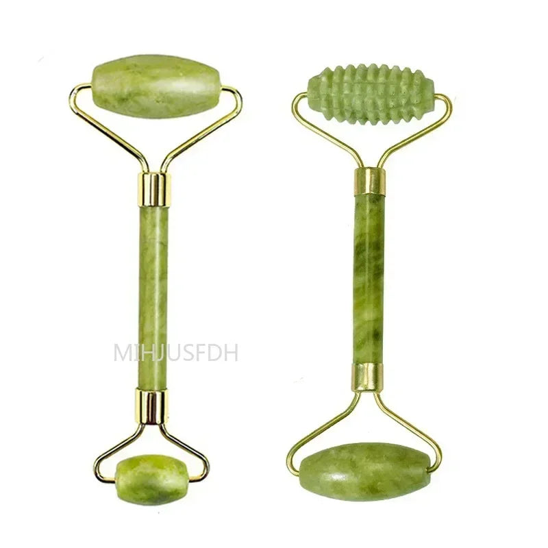 Natural Jade Roller Massager for Face Body Back Foot Massage Roller