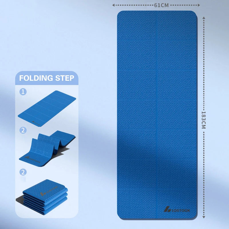Foldable Yoga Mat Eco Friendly Tpe