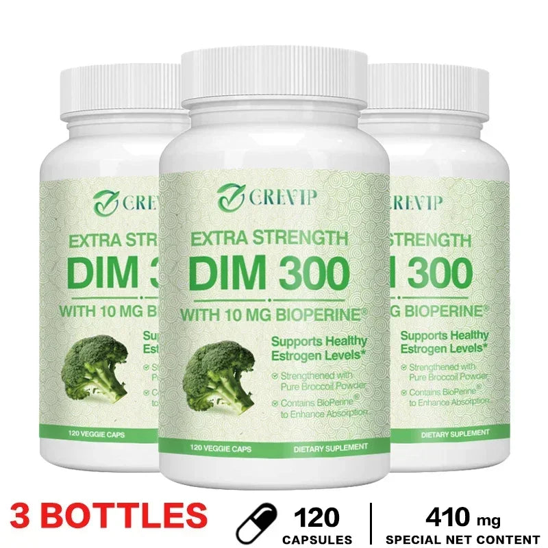 DIM 300mg - Contains Broccoli To Support Metabolism, Hormone Balance, Relieve Menopausal Discomfort, and Enhance VitalitySupplem