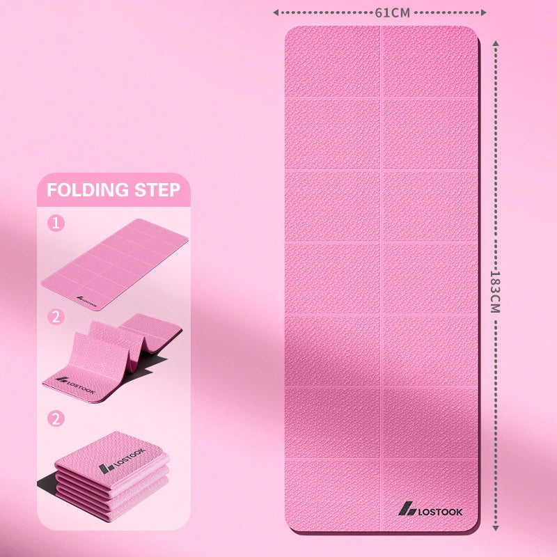 Foldable Yoga Mat Eco Friendly Tpe