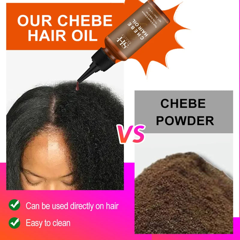 Fast Hair Growth Products African Chebe Powder Hair Growth Oil