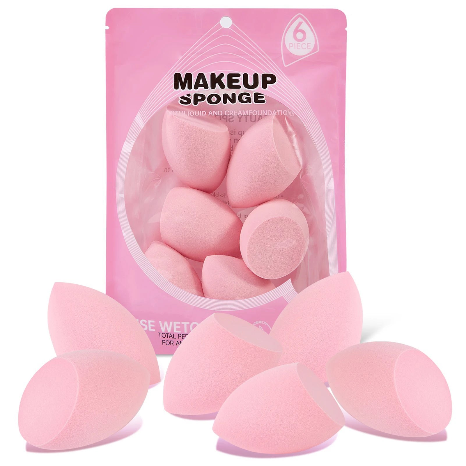 Pink Professional Beauty Cosmetic Sponges