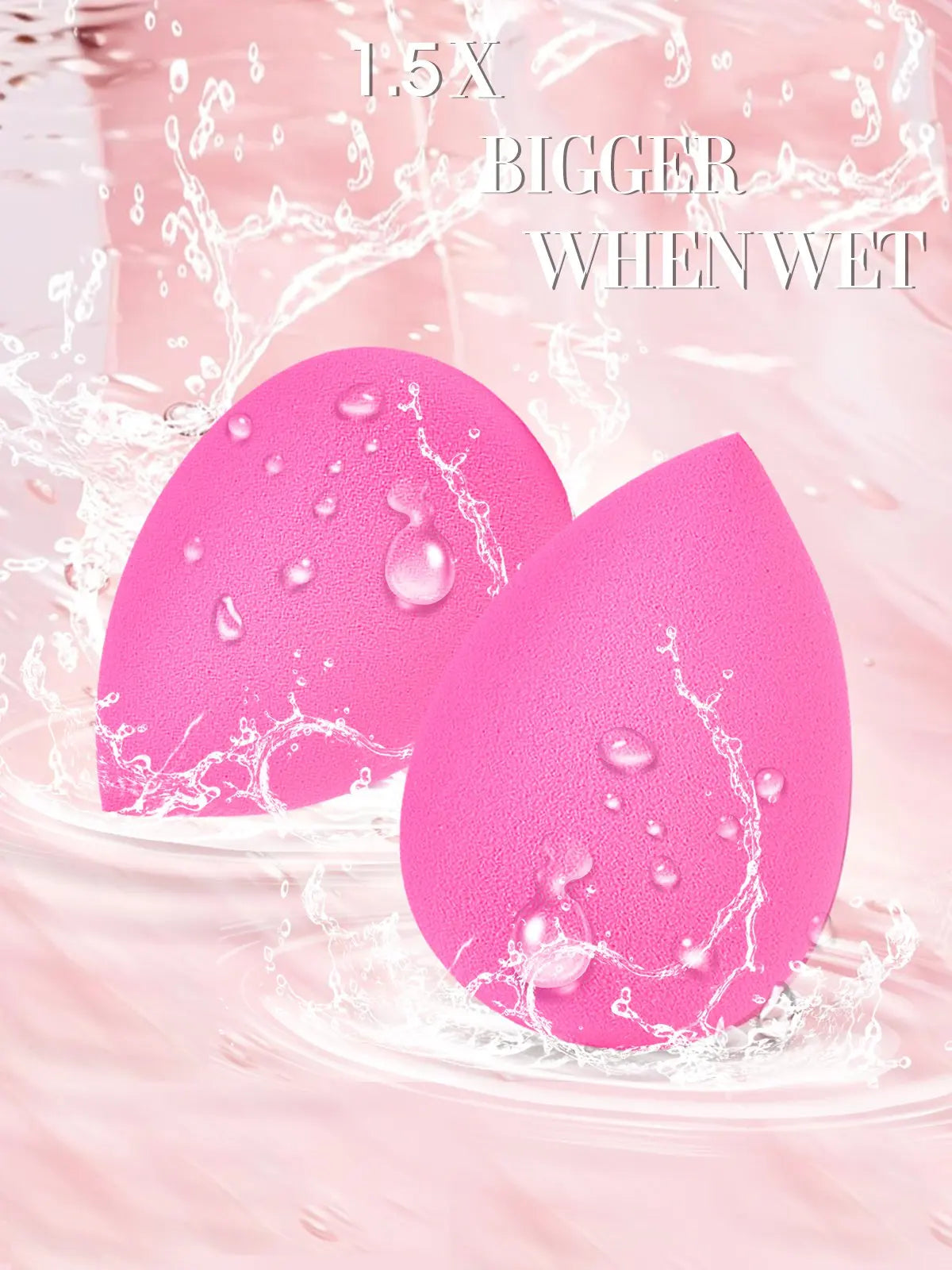 Makeup Sponge Set Pink Professional Beauty Cosmetic Sponges