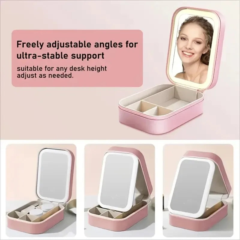 Foldable Mirror Box for Makeup