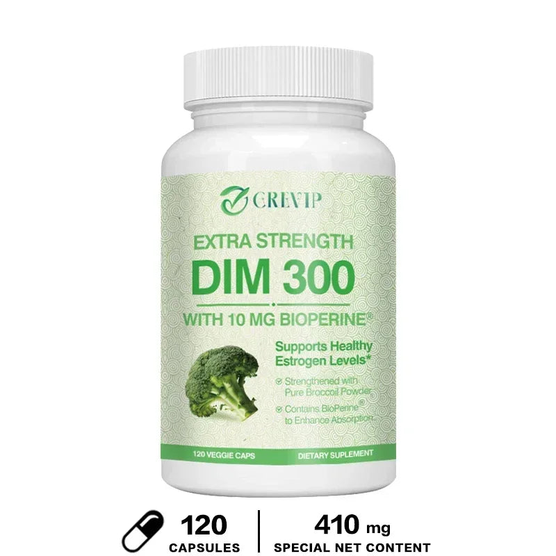 DIM 300mg - Contains Broccoli To Support Metabolism, Hormone Balance, Relieve Menopausal Discomfort, and Enhance VitalitySupplem