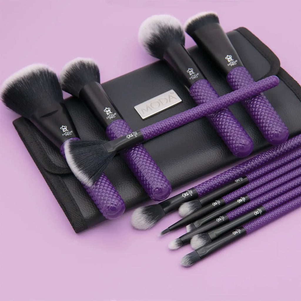 Purple 13pc Makeup Brush Kit
