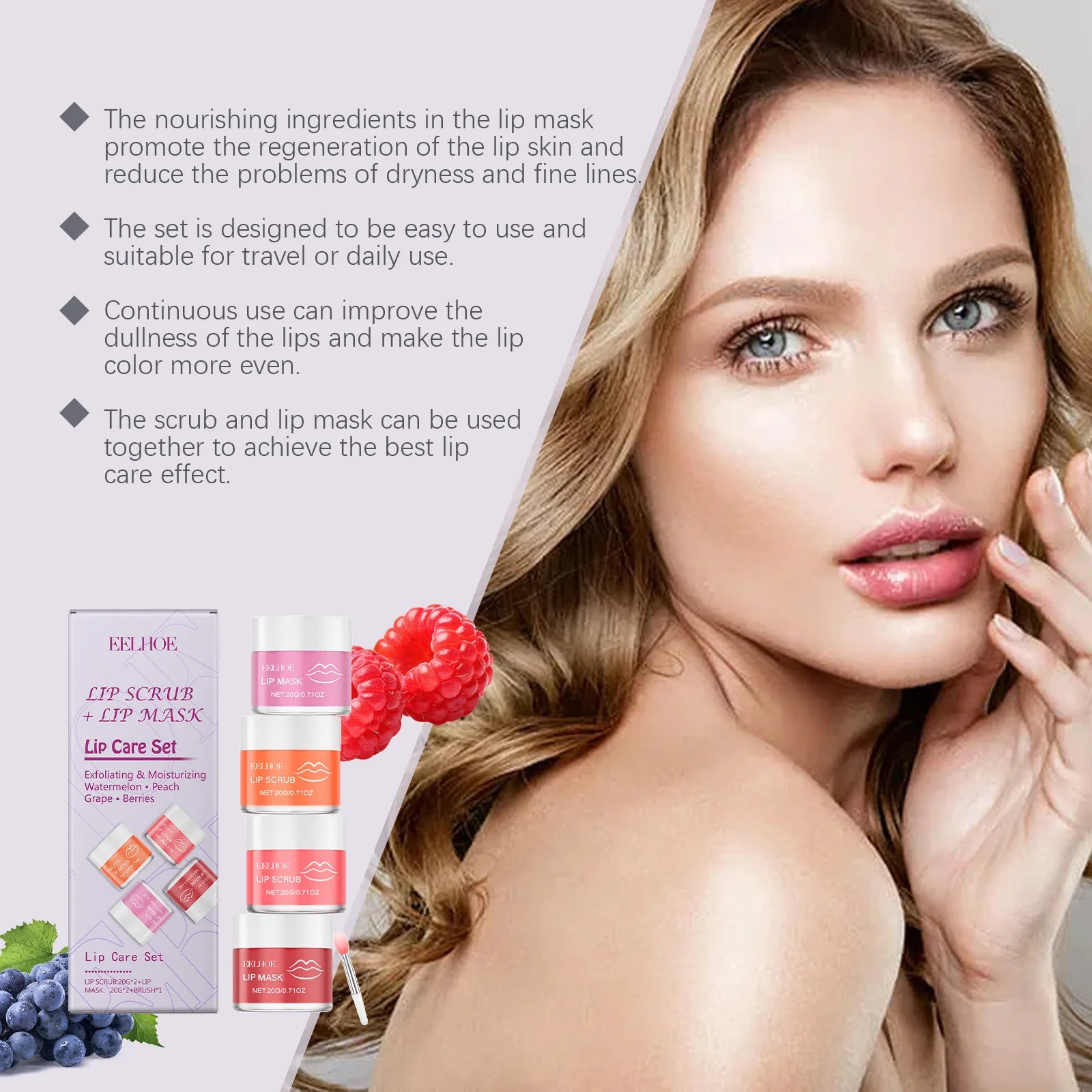 Lip Care Set  Nourishing & Moisturizing Lip Balm