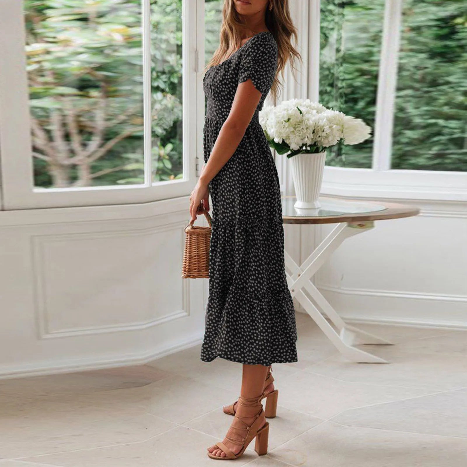 Summer Fashion Little Sleeve Elegant Dresses For Women