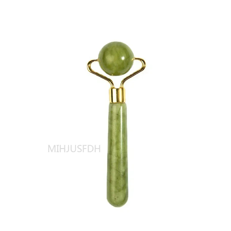 Natural Jade Roller Massager for Face Body Back Foot Massage Roller