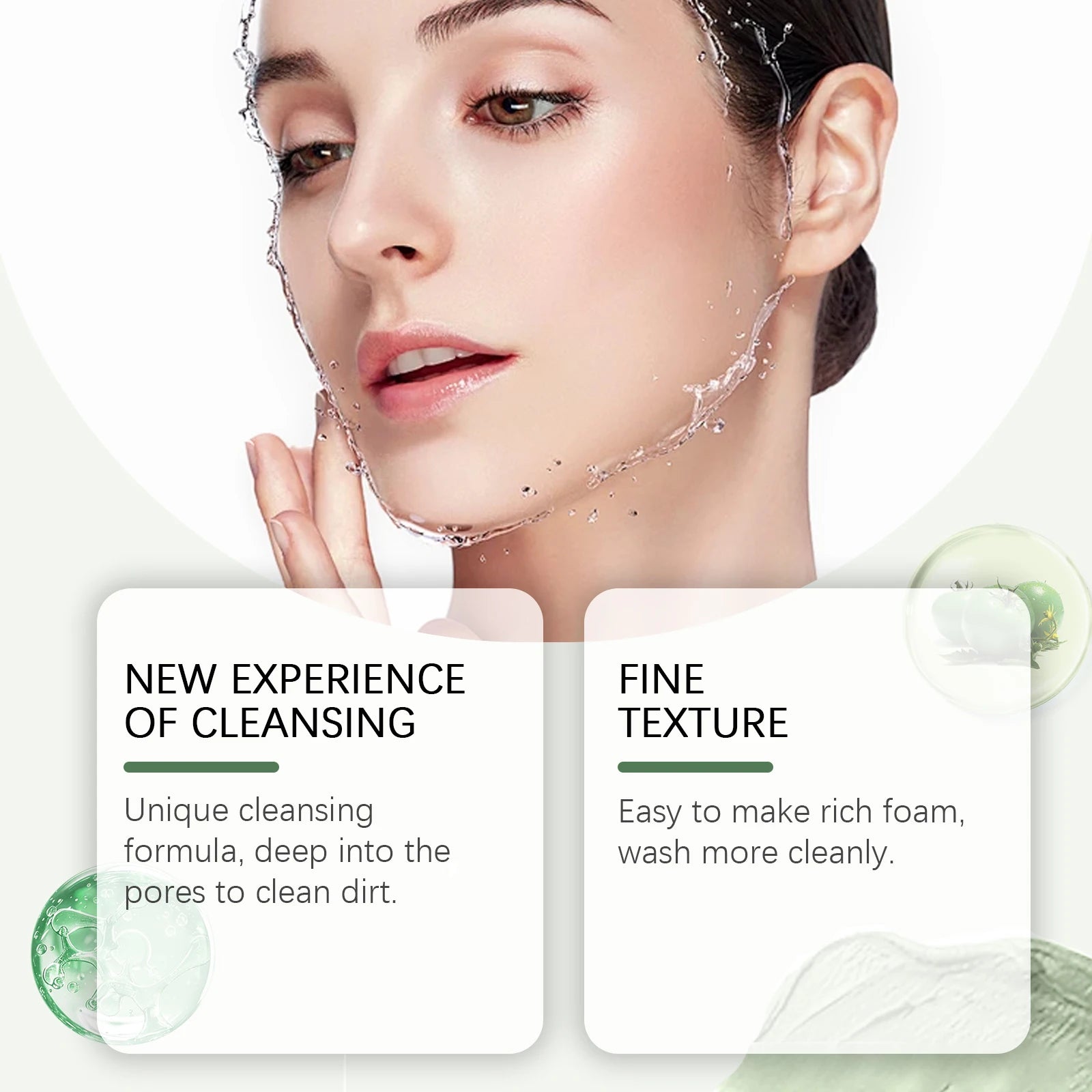 Green Tomato Face Wash Gentle Pore Cleansing  Oil Balancing Facial Cleanser