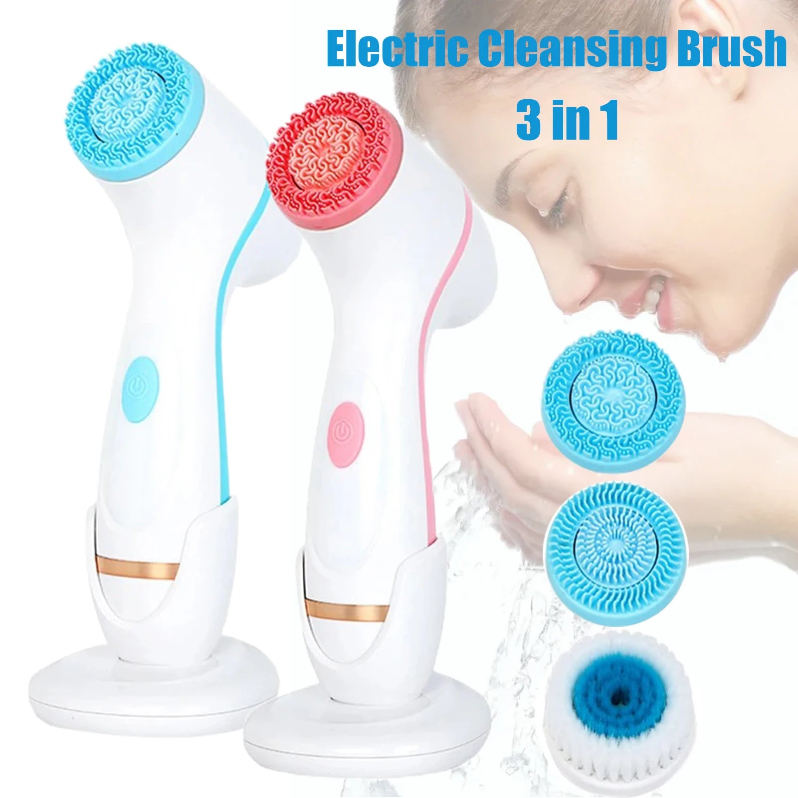 Electric Cleansing Brush Ultrasonic Facial Cleaner