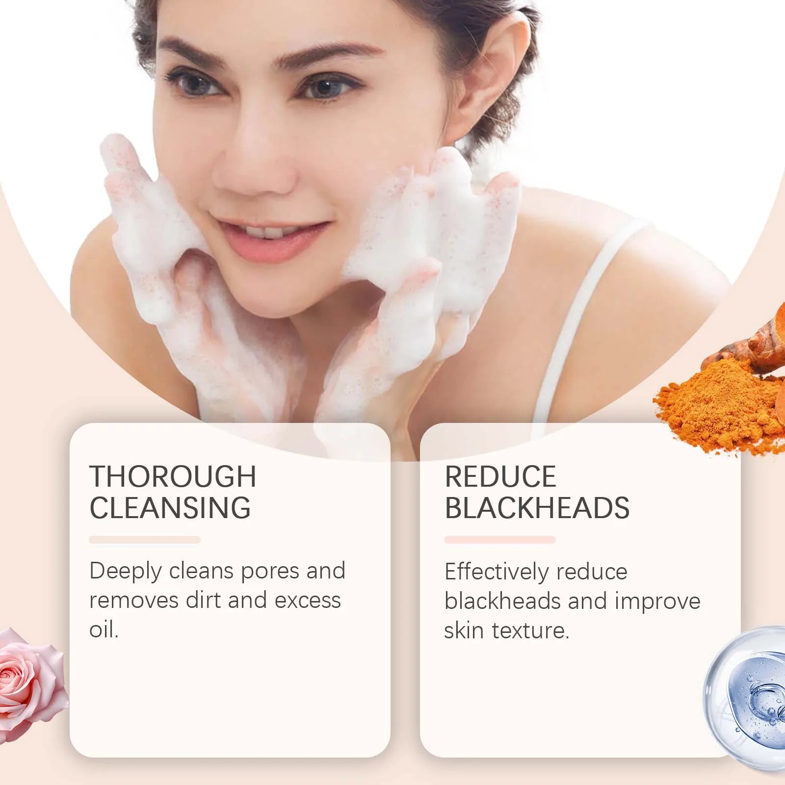 Turmeric Cleansing Milk Foam Facial Cleanser