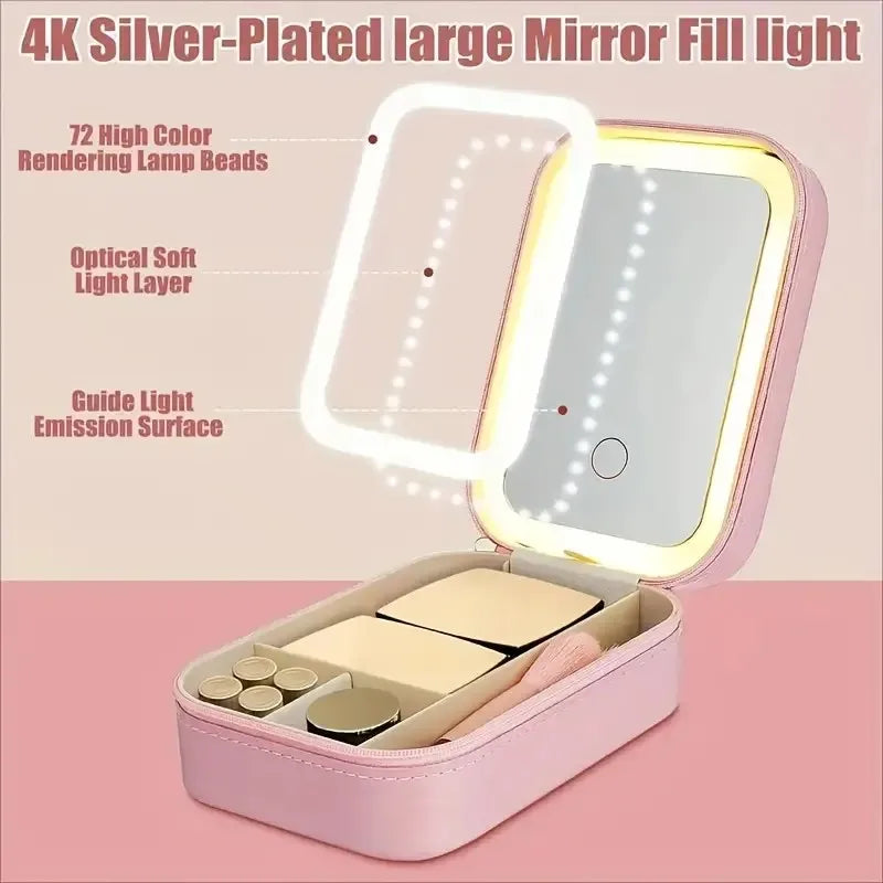 Foldable Mirror Box for Makeup