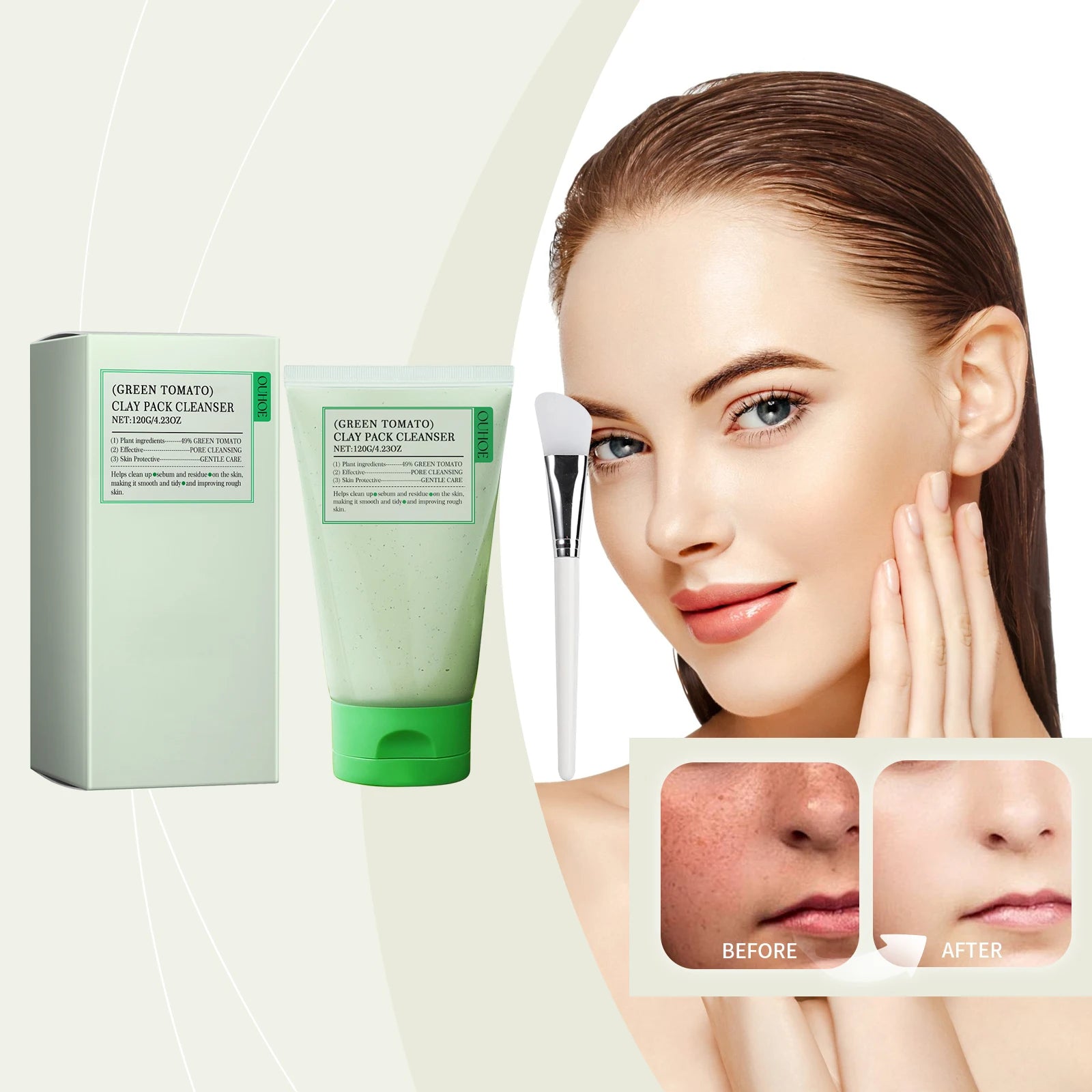 Green Tomato Face Wash Gentle Pore Cleansing  Oil Balancing Facial Cleanser