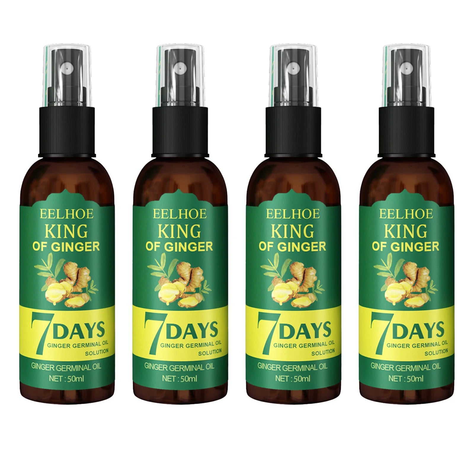 Ginger Hair Growth Spray Natural Ingredients Nutrition Increase Hair Scalp Repair Oil