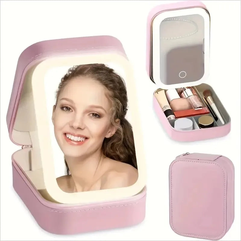 Foldable Mirror Box for Makeup