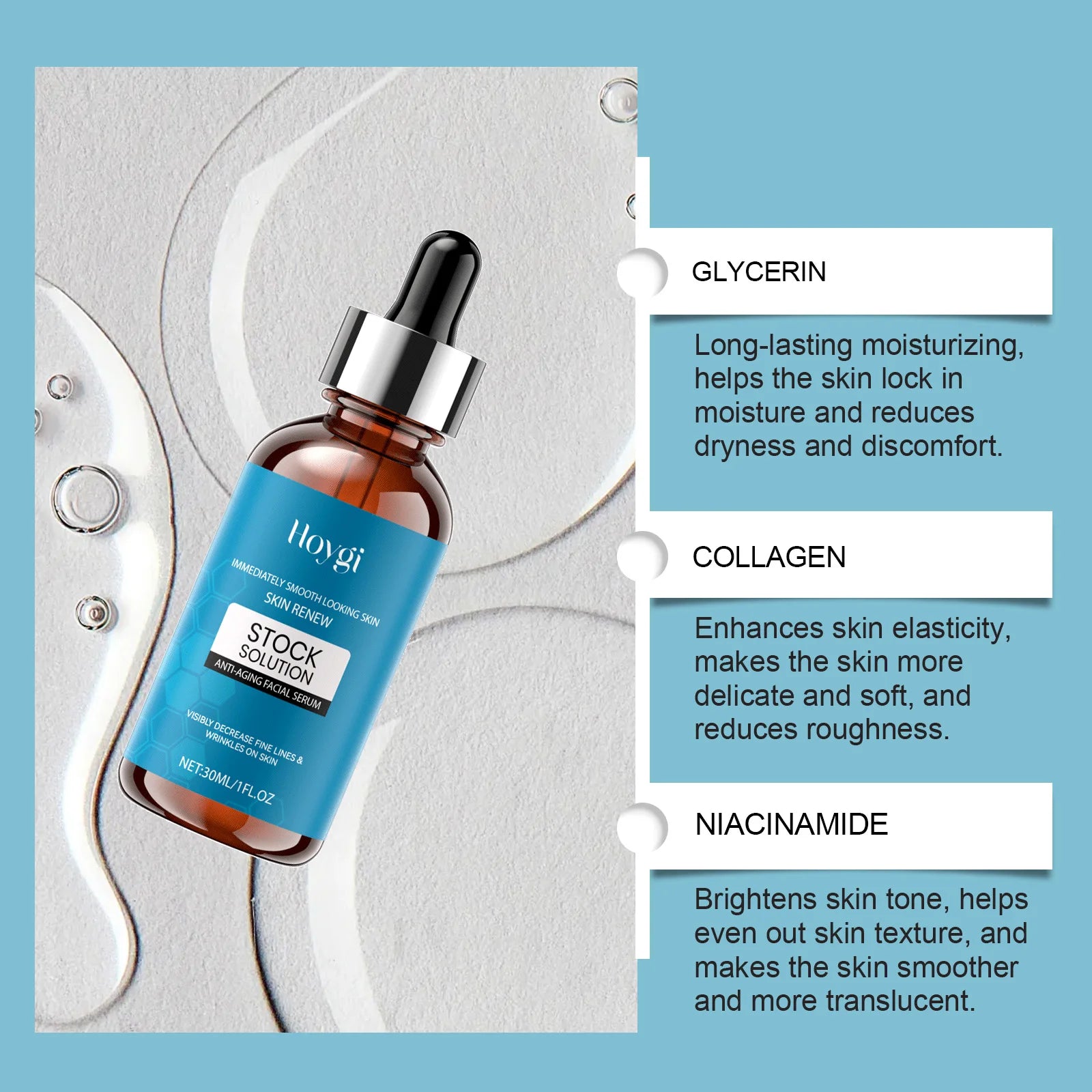 Collagen Facial Serum Hydrating Brightening Essence