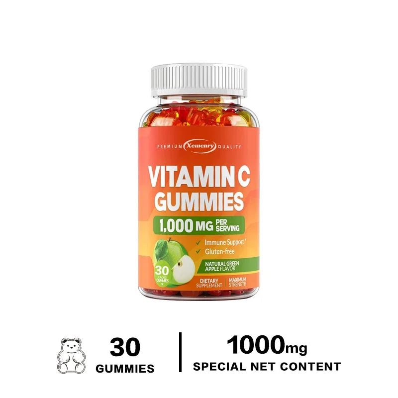 Vitamin C Gummies 1000mg - Natural Antioxidant That Supports A Healthy Immune System and Promotes Cell Production