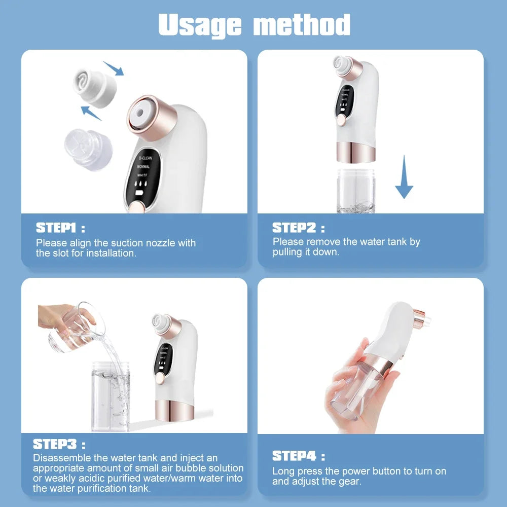 Small Bubble Facial Blackhead Removal Vacuum Face Cleaner